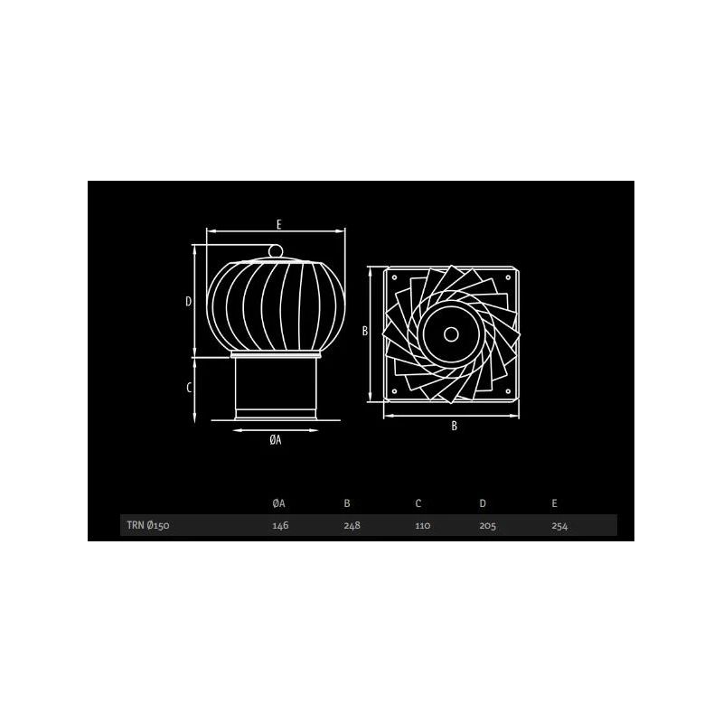 Deflektors Dospel TRN D150mm