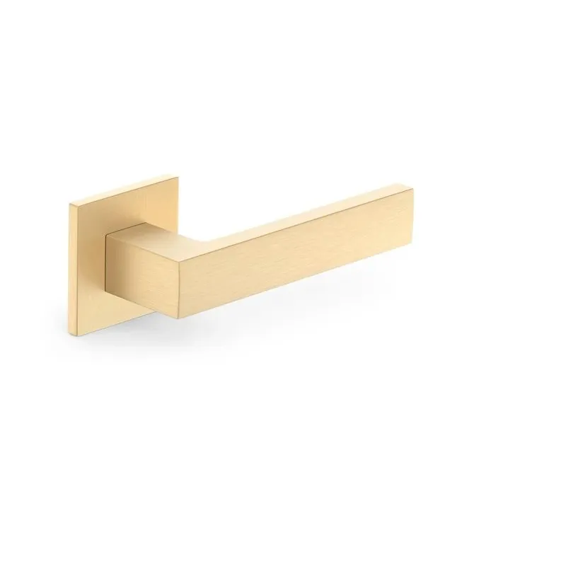 Durvju rokturis, iekštelpām Metal-Bud Q Slim Brushed Gold CUBE Q SLIM, zelta