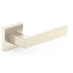 Door handle qubik satin nickel