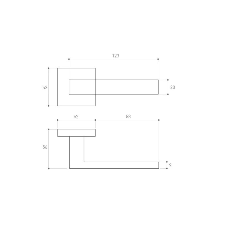 Rokturis Metal-Bud METAL-BUD Satin Velvet QUBIK. iekštelpām