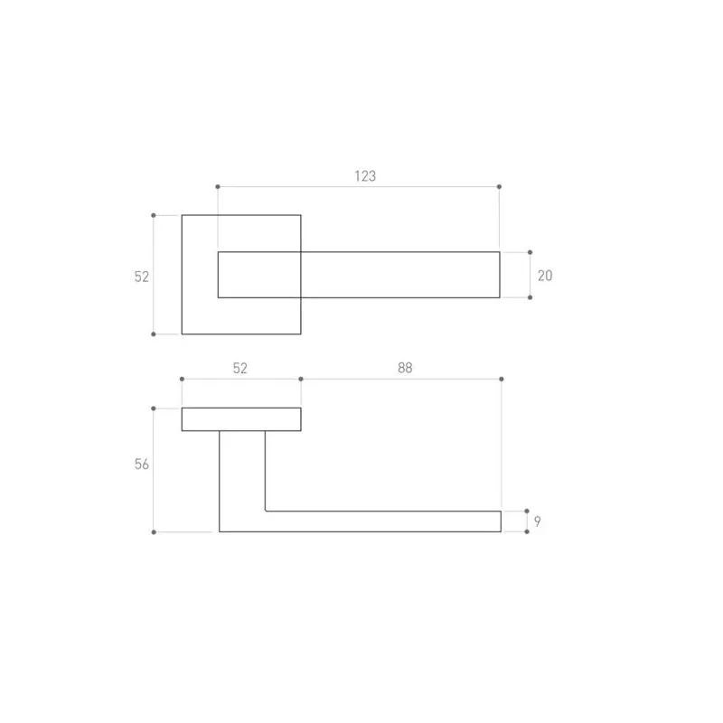 Rokturis, iekštelpām Metal-Bud METAL-BUD Satin Velvet QUBIK