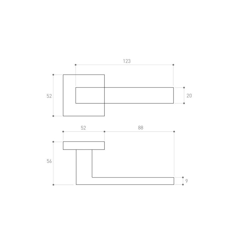 Rokturis Metal-Bud METAL-BUD Satin Velvet QUBIK. iekštelpām