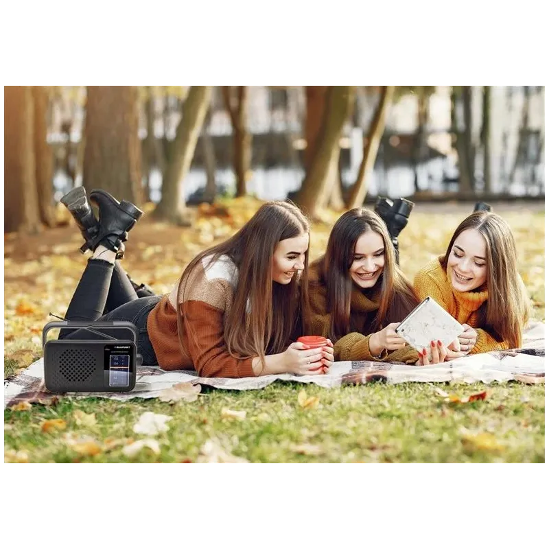 Radio uztvērējs Blaupunkt PR8BK Portable, melna krās.