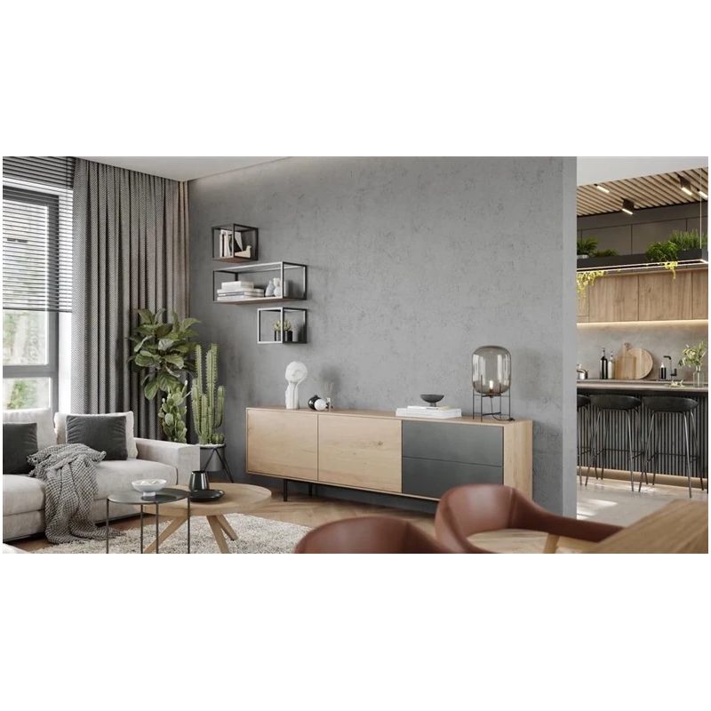 Dekoratīvais apmetums Jeger Beton Napoli. pelēks. 7 kg