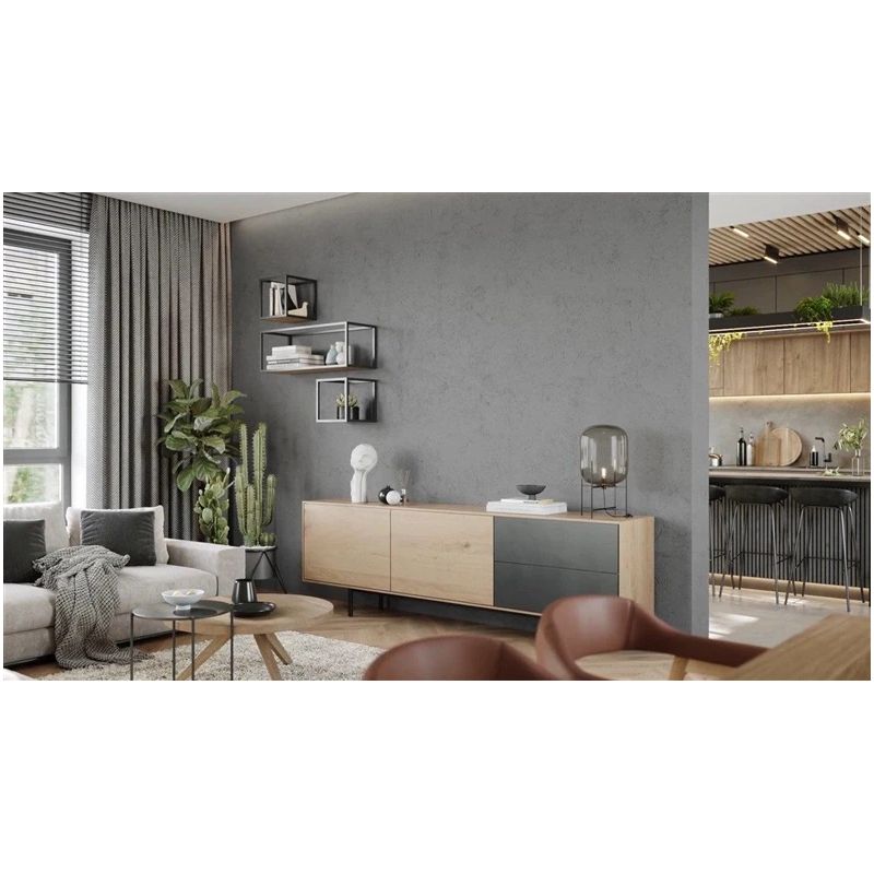 Dekoratīvais apmetums Jeger Beton Genova. pelēks. 7 kg