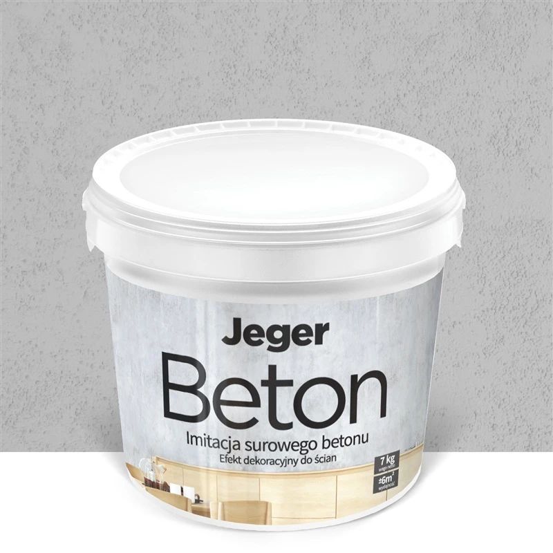 Dekoratīvais apmetums Jeger Beton Verona. pelēks. 7 kg