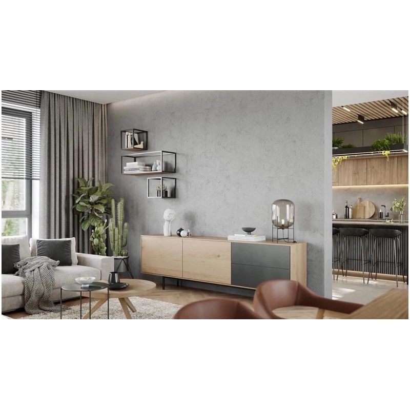 Dekoratīvais apmetums Jeger Beton Verona. pelēks. 7 kg