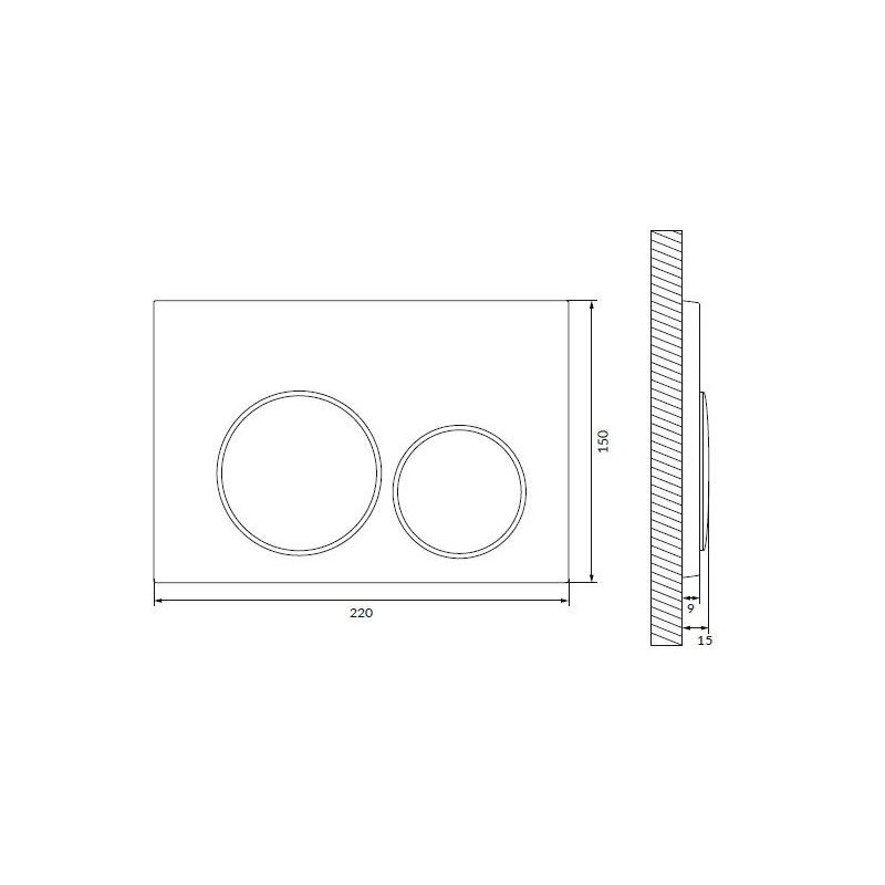 Poga cersanit luna chrome