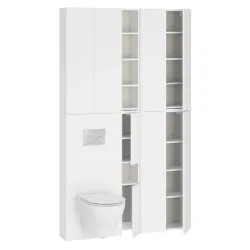 Pakabinama vonios spintelė Cersanit Atrato, balta sp., 20.1 cm x 20 cm x 100 cm