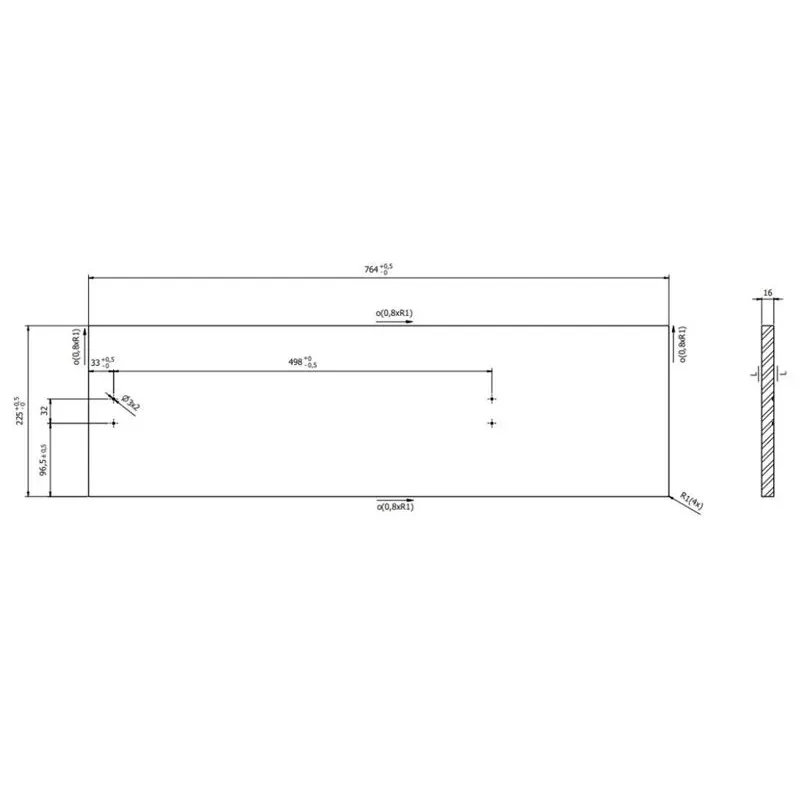 Vannas istabas skapīša augšējais plaukts Cersanit, Atrato 76, bēšs