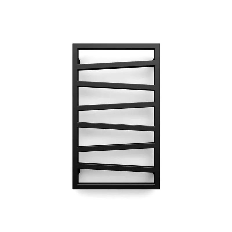 Ar ūdeni apsildāms dvieļu žāvētāja stienis Terma ZigZag, heban, 50 cm x 83.5 cm, 300 W