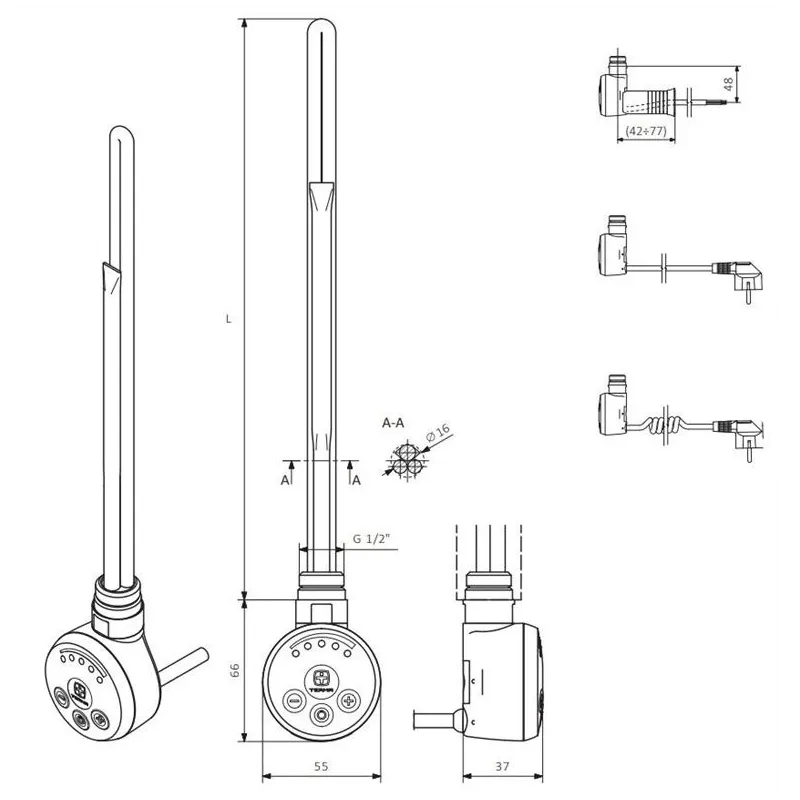 Sildelements Terma, 300 W