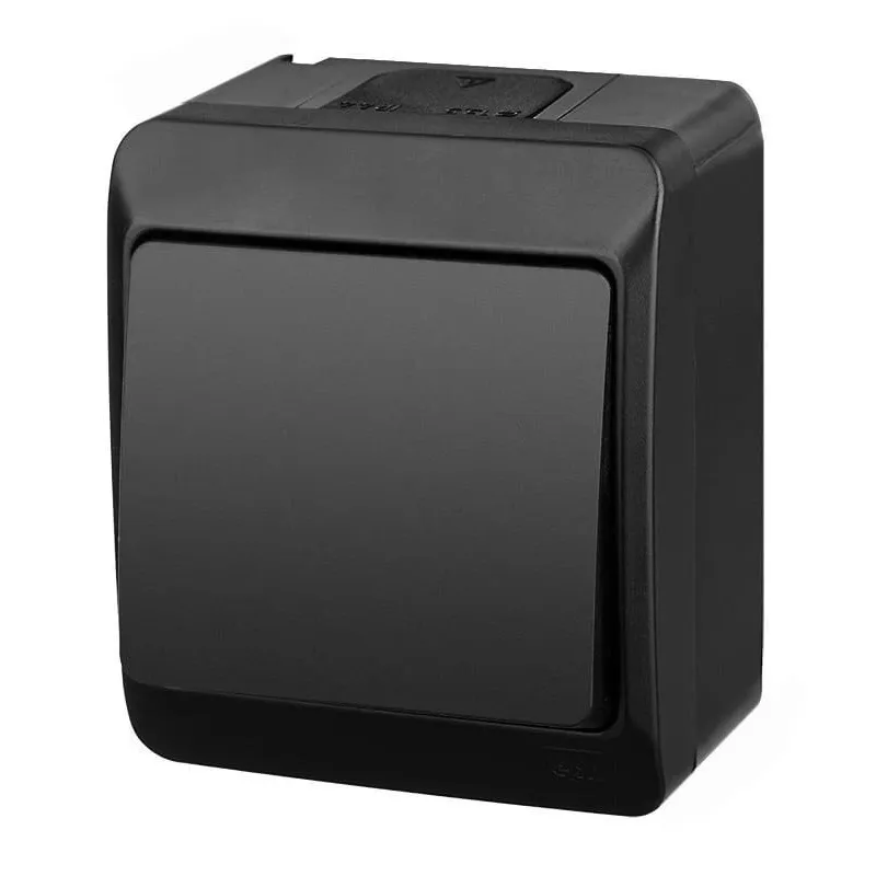 Pārslēgi Elektro-Plast Hermes, 1 kl, melna