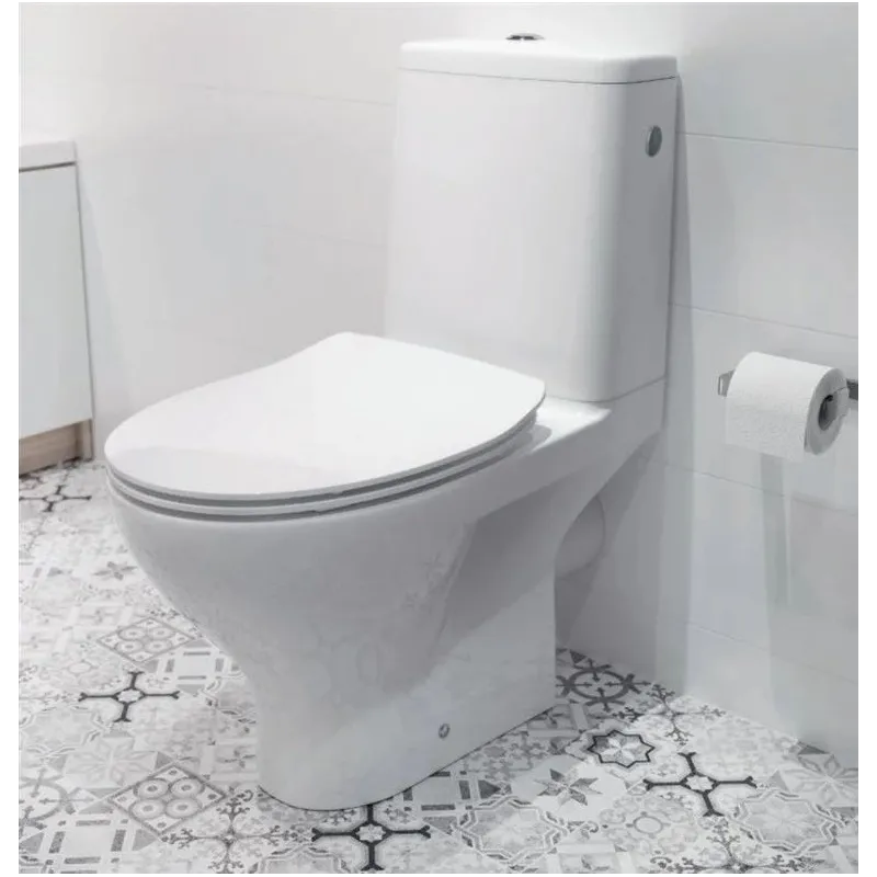 Tualete, novietojams Cersanit Moduo, ar vāku, 356 mm x 655 mm