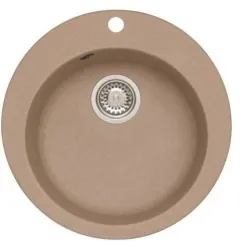 Virtuvinė plautuvė Alveus Victoria 3321055, granitas, 50.5 cm x 50.5 cm x 20.6 cm, šviesiai ruda sp.