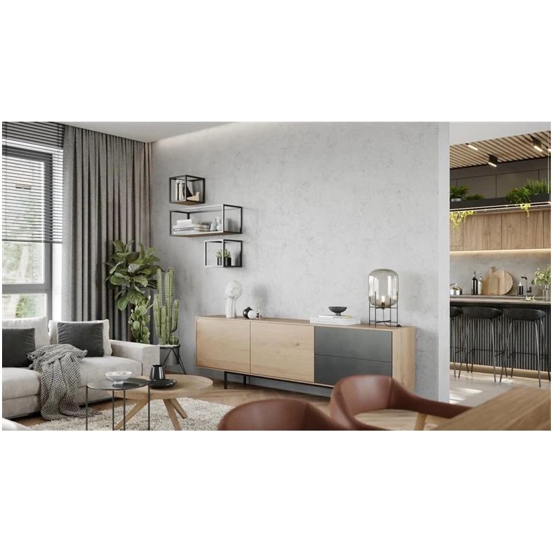 Dekoratīvais apmetums Jeger Beton Como. pelēks. 7 kg