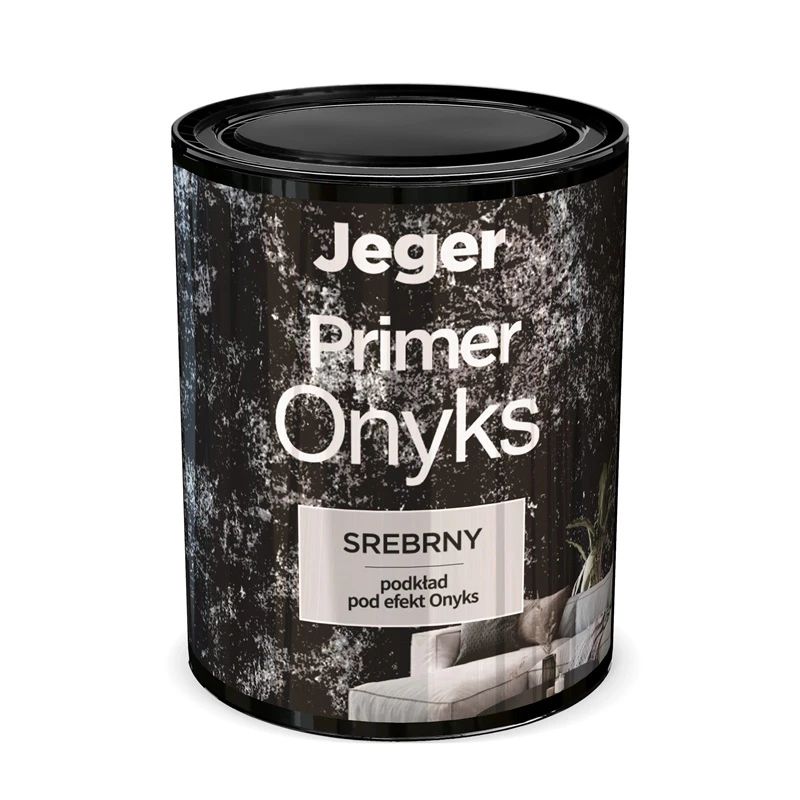Krāsas gruntēšanai Jeger ONYKS PRIMER SILVER. sudraba. 1 l