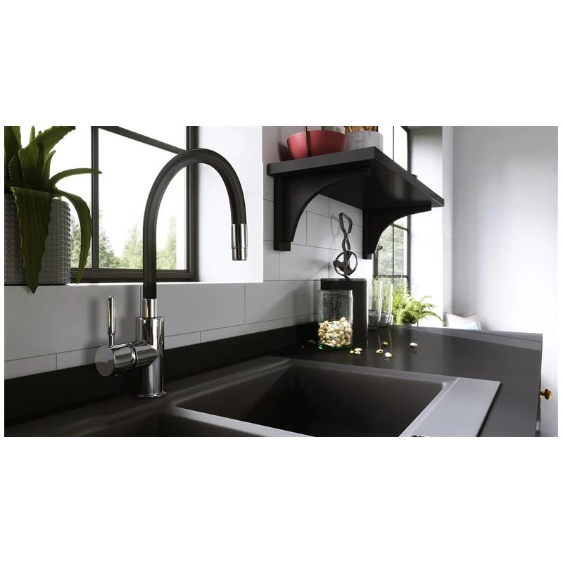 Virtuves maisītājs Ferro Zorba BZR4B. melns - hromēts