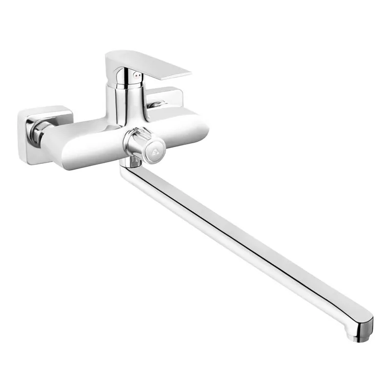 Vannas jaucējkrāns Ferro Algeo Square BAQ5A, hroma krās.