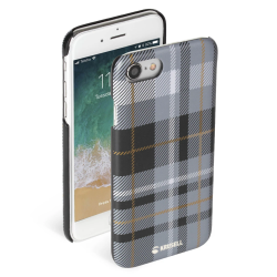 Krusell Limited Cover Apple iPhone 8-7 plaid dark grey