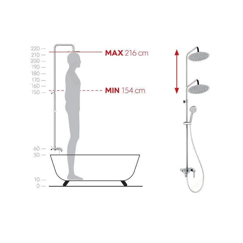 Dušas komplekts Ferro Fiesta NP79-BFI13U