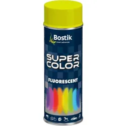 Aerosoolvärv Bostik Super Color Fluorescent, tavaline, kollane v., 0.4 l