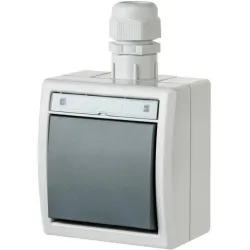 Two way switch aquant grey ip65 1201-65