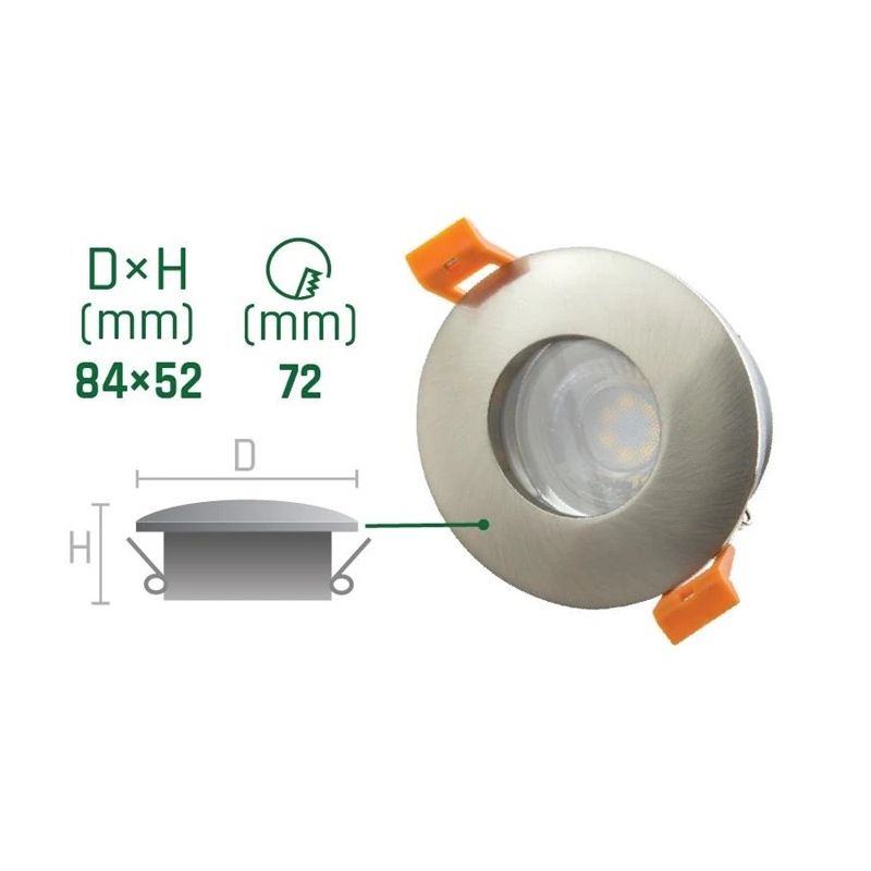 Iebūvēta lampa padziļinājums. 40W. GU10.