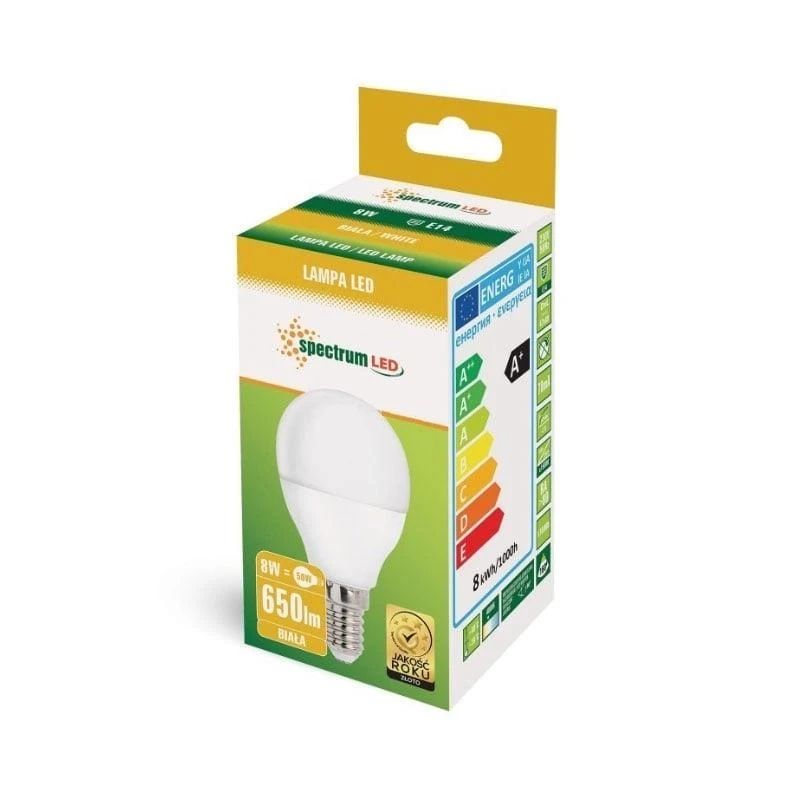 Lampa led e14 p45 8w 4000k 710lm