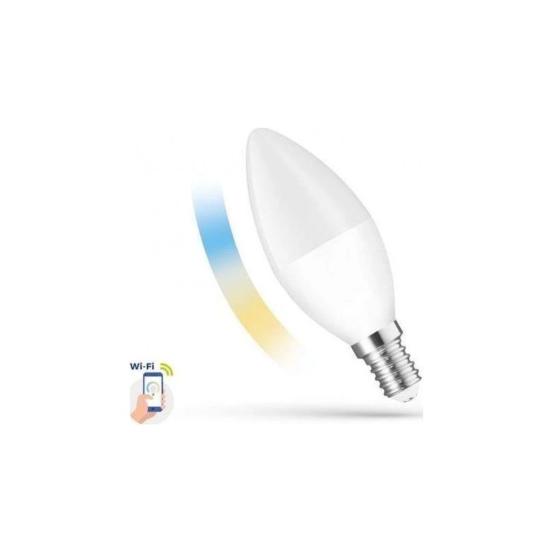 Viedā led spuldze. b38. smart wifi. 5w. e14. cct+dim. fr