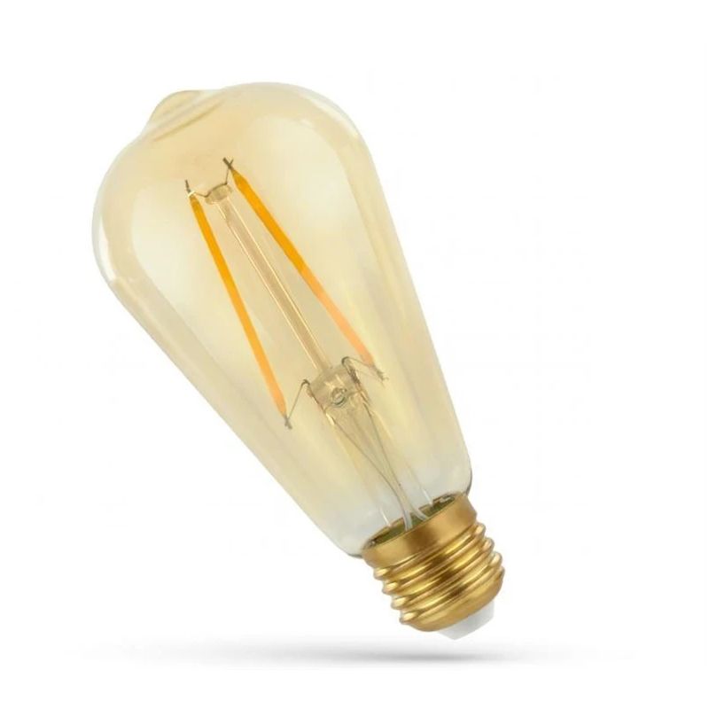 Spuldze Spectrum LED. E27 ST58 4.9W 2400K 490LM AMB