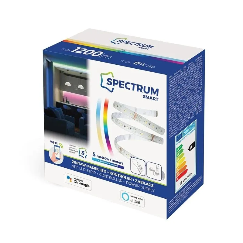 LED lente Spectrum WOJ+14493, 3.4 W, 1200 lm, 5 m, IP20, 230 V