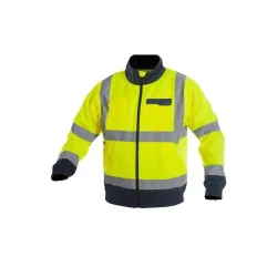 Darbinė striukė vyrams Sara Workwear Drogowiec 11420-27, mėlyna sp.-geltona sp.-pilka sp., XXL dydis