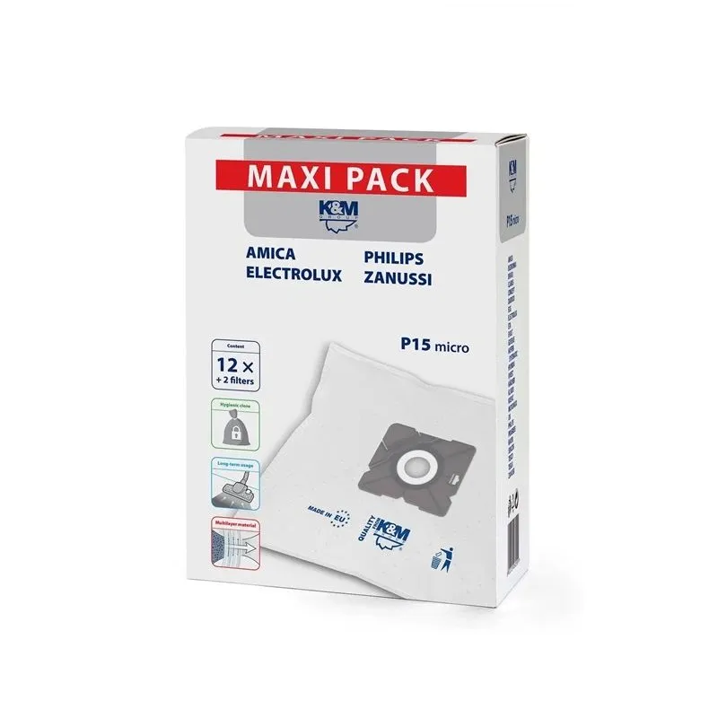Putekļu sūcēja maiss K&M P15-MX