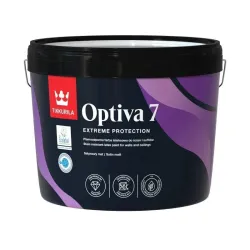 Akriliniai dažai Tikkurila Optiva 7, balta sp., 9 l