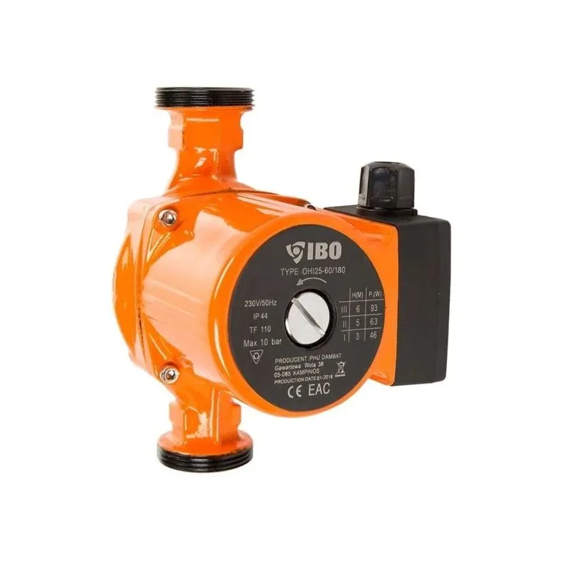 Cirkulācijas sūknis IBO OHI 25-60, 180 mm, 46 - 93 W