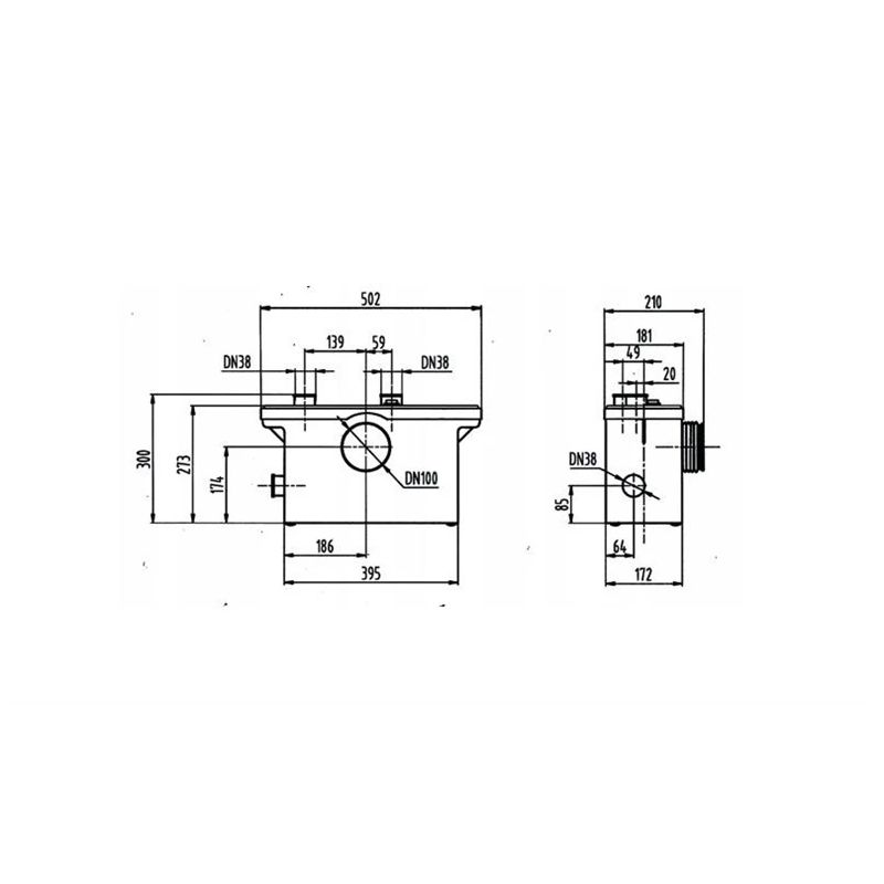 Notekūdeņu pacēlājstacija AQUASAN PRO, 600 W
