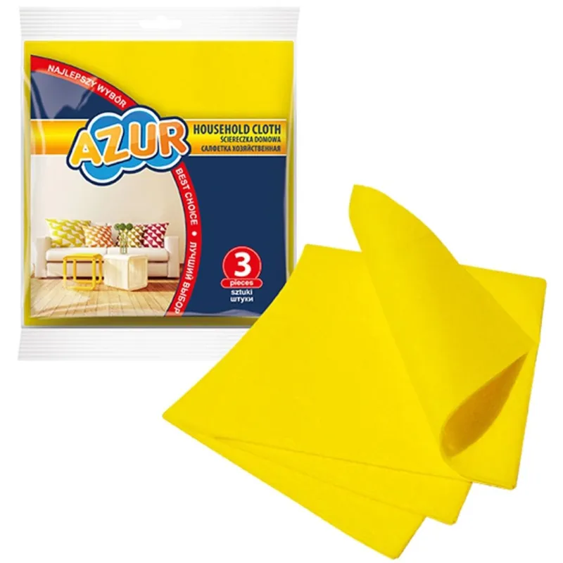 Lupatiņa, universāli 2012, dzeltena krās., mikrošķiedras, 3 gab.