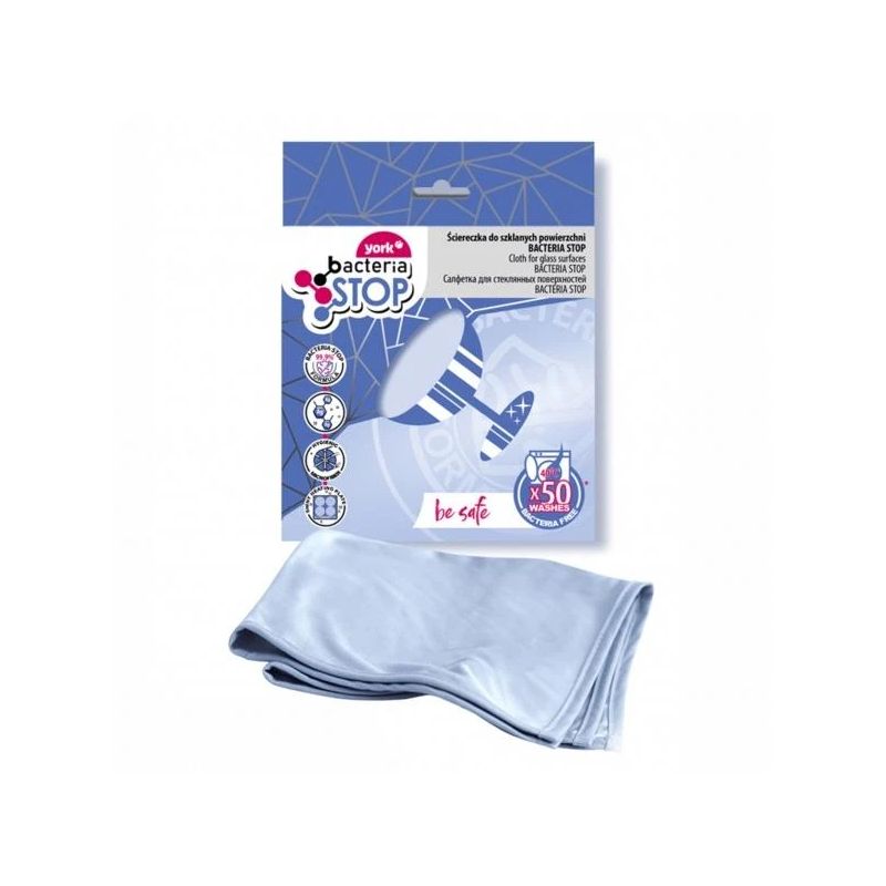 Tīrīšanas lupata York Bacteria Stop 026330, zila