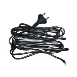 Vads ar kontaktdakšu 5m melns