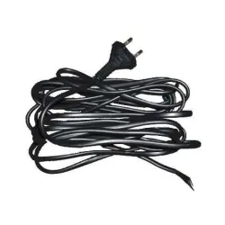 Vads ar kontaktdakšu 5m melns