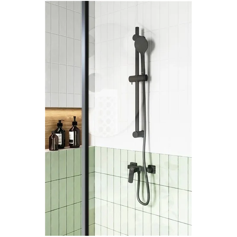 Dušas komplekts Ferro Phila N375BL-B, melna krās.