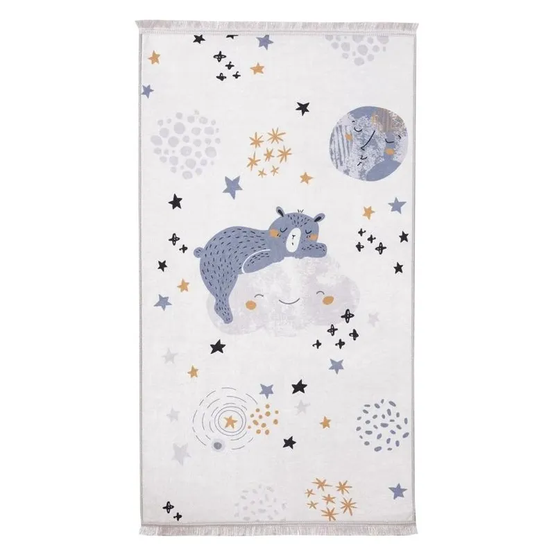 Paklājs iekštelpu Splendid BEAR Printed balta-pelēka 160x120