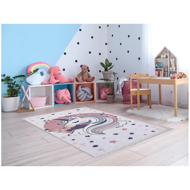 Paklājs iekštelpu Splendid UNI Printed. rozā 160 cm x 120 cm