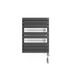 Elektriline rätikuradiator Terma Warp T Bold, metallik hall v., 50 cm x 65.5 cm, 400 W