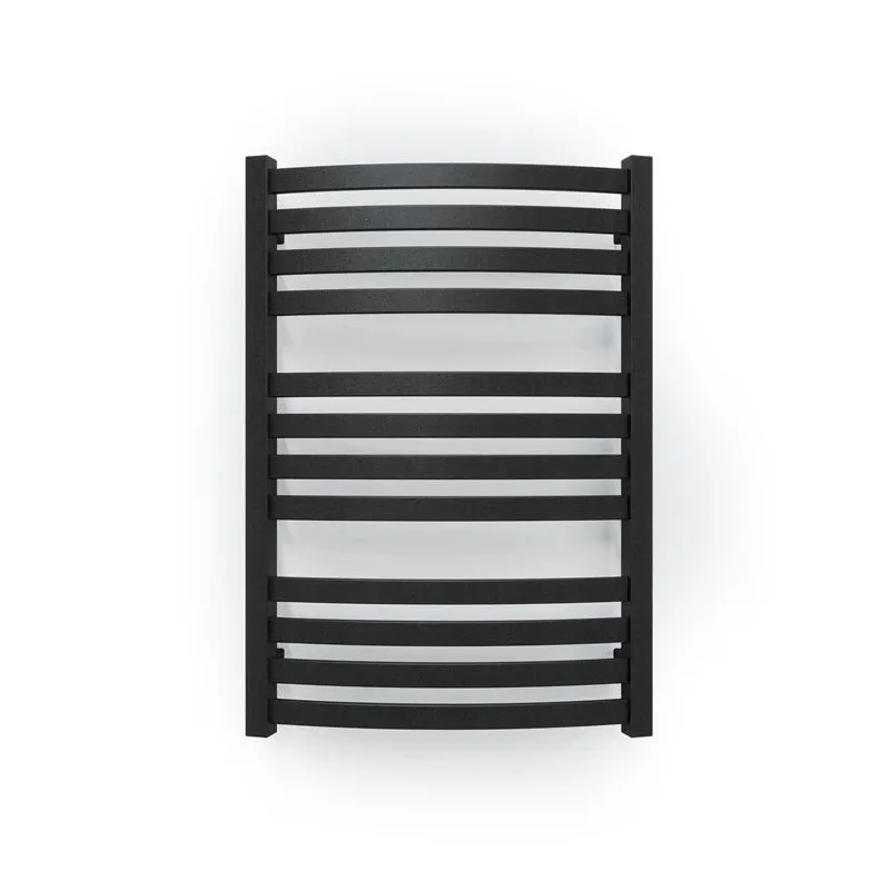 Ar ūdeni apsildāms dvieļu žāvētāja stienis Terma D01, metāliski melna krās., 50 cm x 71 cm, 400 W