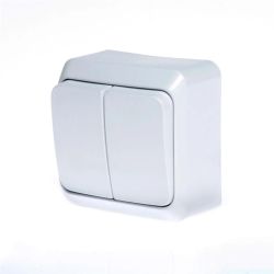 Slēdzis schneider prima 1+1 balts