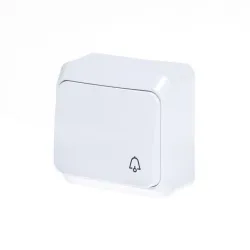 Mygtukas Schneider Electric Prima, 1 kl., balta sp.