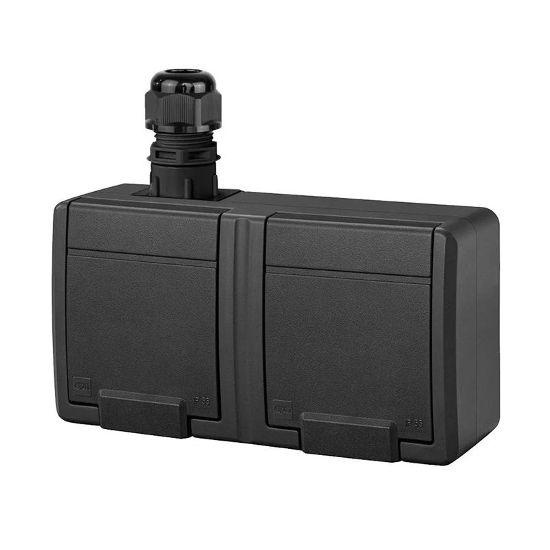 Divvietīgs kontaktligzdas ELEKTRO-PLAST AQUANT. IP65