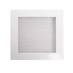 Židinio grotelės Hearth x 17 cm x 17 cm, plienas, balta sp.